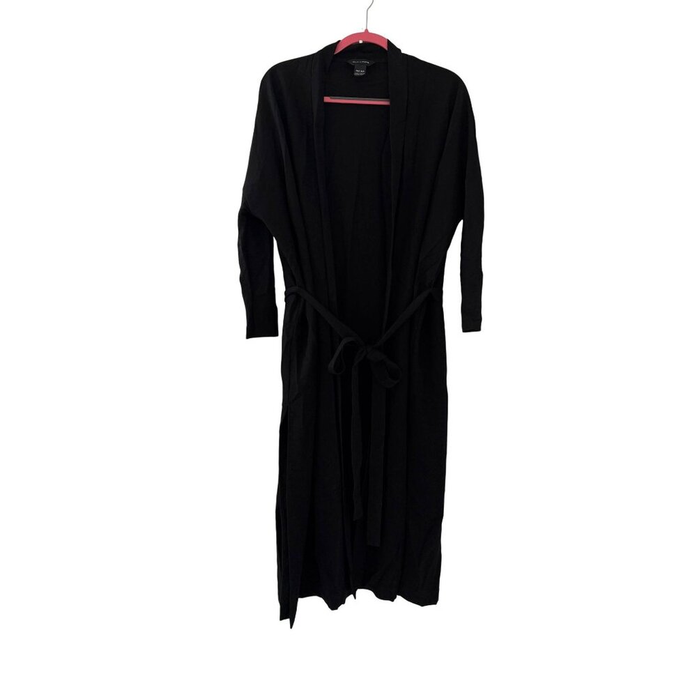 Club Monaco Black Women's Open Front Cardigan‎ Kimono Size XS/S Luxury